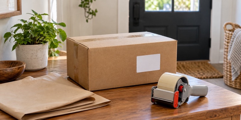 Package ready for a return pickup